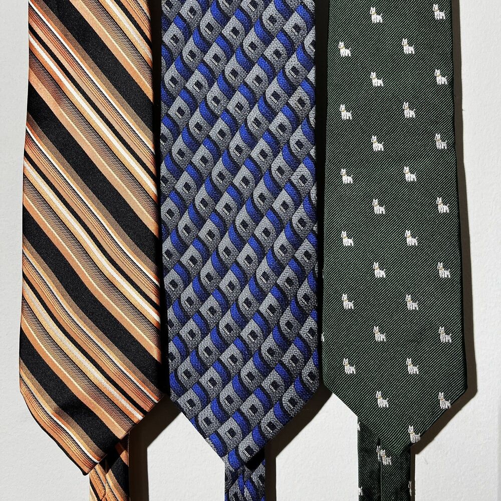 Brooks Brothers Principe Croft & Barrow Silk Ties Lot Animal print Father’s Day